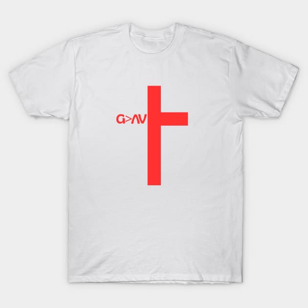 God Is Greater Than The Highs And Lows T-Shirt by All Things Gospel